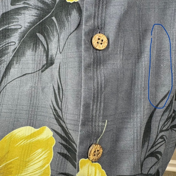 VTG Tommy Bahama Men’s Large 100% Silk Hawaiian Camp Shirt Vacation Button Down - Picture 4 of 8